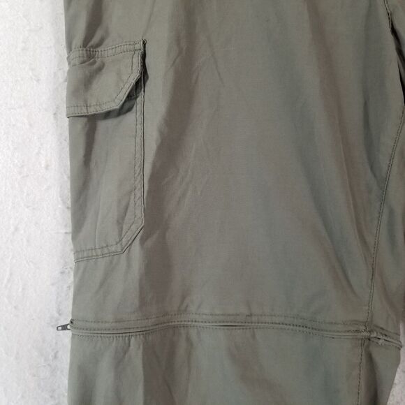 HB performance cargo pants shorts combo convertible men's 44 x 30 khaki green - Picture 5 of 13